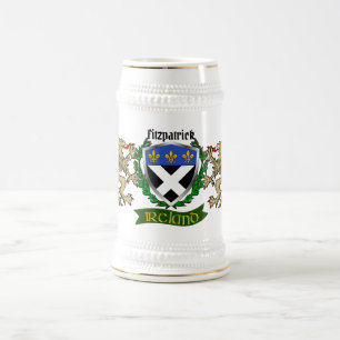 Jarra De Cerveza Fitzpatrick Irish Shield Beer Stein