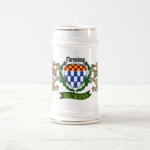 Jarra De Cerveza Fleming Irish Shield Beer Stein