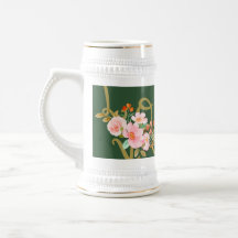 floral love stein