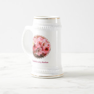 JARRA DE CERVEZA FLORES