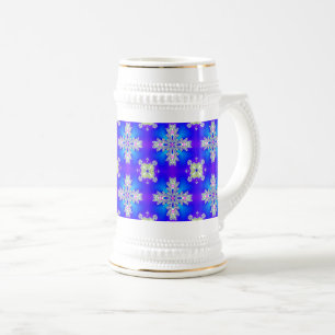 Jarra De Cerveza Flores artdeco en estilo retro