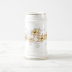JARRA DE CERVEZA FLORES DE AMOR