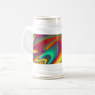 Jarra De Cerveza Flores Mágicas de Primavera Verano Otoño