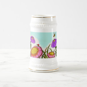 Jarra De Cerveza Flower Meadow Stein