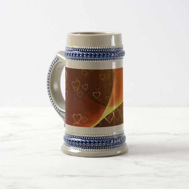 Jarra De Cerveza Flying Hearts 22 oz Stein (Anverso izquierdo)