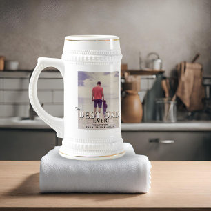 Jarra De Cerveza Foto de Papá moderno el mejor del mundo Día del Pa