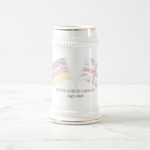 Jarra De Cerveza Fuerzas británicas conmemorativas Alemania Stein
