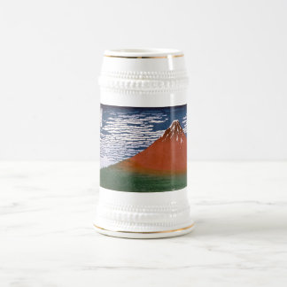 Jarra De Cerveza Fuji Rojo, El Volcán Aka Fujiyama Katsushika Hokus