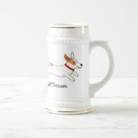 Funcionamiento feliz del perro del dibujo animado