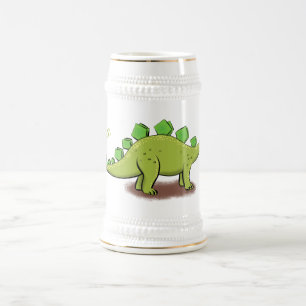 Jarra De Cerveza Funny stegosaurus dinosaur personalizado