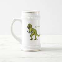 Funny T rex dinosaur ilustracion