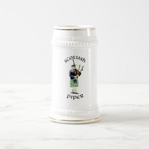 Jarra De Cerveza Gaitero Gentleman con Kilt Verde