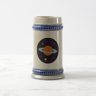 Jarra De Cerveza Galaxia estrella del universo de órbita planetaria