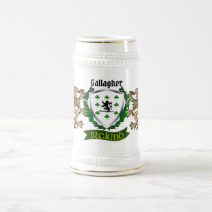 Jarra De Cerveza Gallagher/O'Gallagher Irish Shield Beer Stein