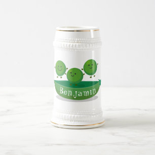 Jarra De Cerveza Garzas saltantes en ilustracion de personalizado d