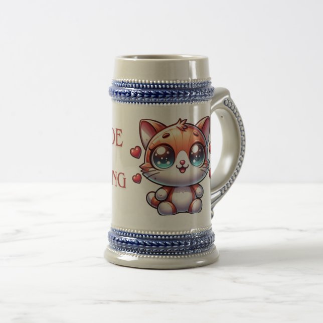 Jarra De Cerveza gatito, gato (Anverso derecho)