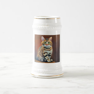 Jarra De Cerveza Gato Bobtail americano