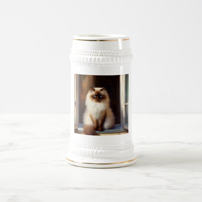 Jarra De Cerveza Gato del Himalaya (Centro)