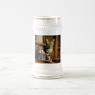 Jarra De Cerveza Gato Mau de Egipto