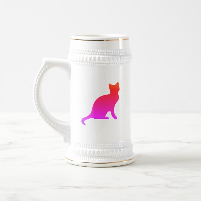 Jarra De Cerveza Gato oscuro lindo (Izquierda)