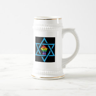 Jarra De Cerveza Gay Black Jewish