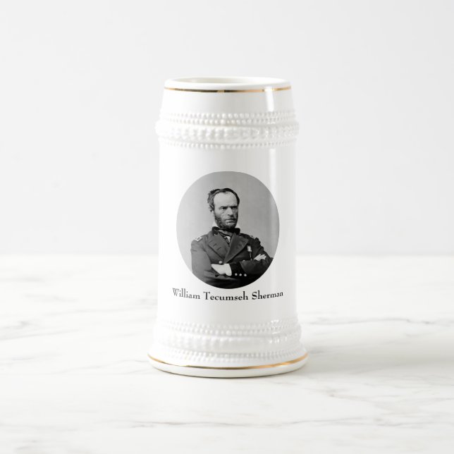 Jarra De Cerveza General Guillermo TECUMSEH Sherman (Centro)
