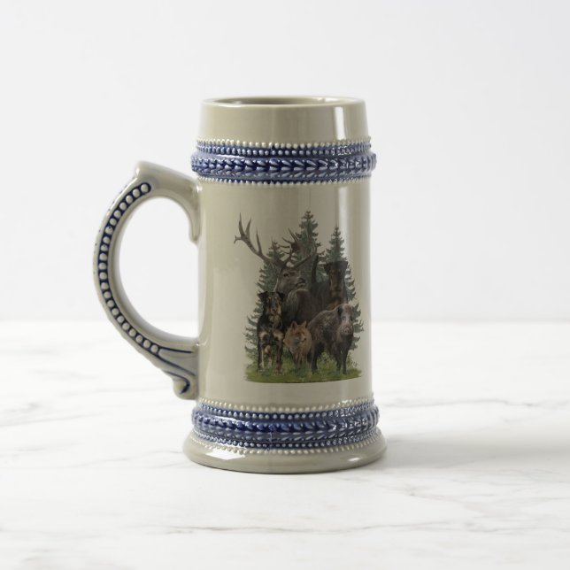 Jarra De Cerveza German Hunting Terrier (Jagdterrier)    Beer Stein (Izquierda)