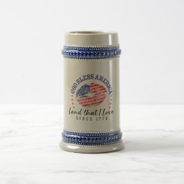Jarra De Cerveza God Bless America - Beer Stein