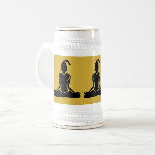 Jarra De Cerveza Gold Stein - Beer Yoga Stein (sin impresión)