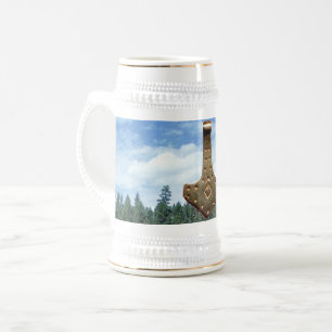 Jarra De Cerveza Gold Thor Hammer stein