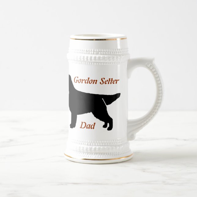 Jarra De Cerveza Gordon Setter Dad Ceramic Stein (Derecha)