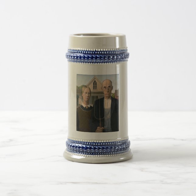 Jarra De Cerveza Gótico Americano: Pobre agricultor rural (Centro)