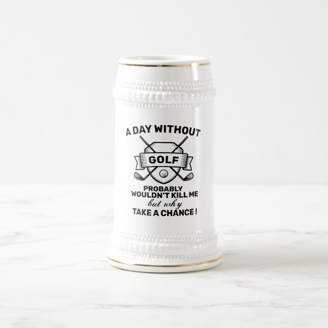 Jarra De Cerveza Graciosa cerveza de golf Stein - '¿Por qué tomar u (Centro)