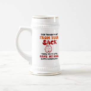 Jarra De Cerveza Gracioso café mordaza Aunque no estoy en tu saco