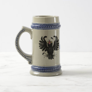 Jarra De Cerveza Gracioso ilustracion de personalizado de cuervos l