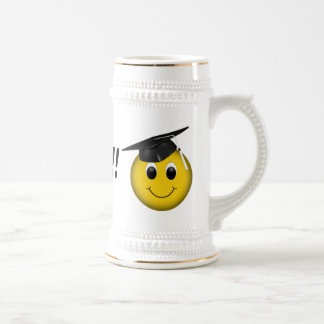 Jarra De Cerveza Graduación "terminada" de Emoji divertida