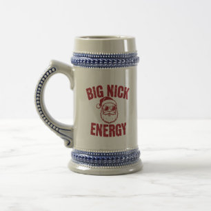 Jarra De Cerveza Gran Chiste de Navidades de Nick Energy Funny Sant
