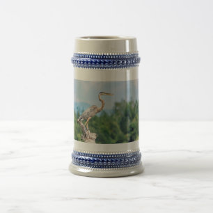 Jarra De Cerveza Gran garza azul