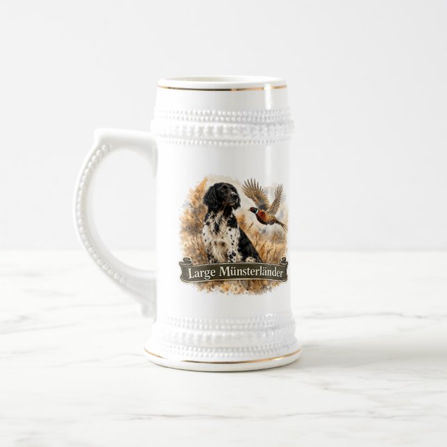Jarra De Cerveza Gran Münsterländer con faisán (Izquierda)