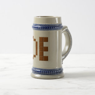 JARRA DE CERVEZA gris/azul ALEMANIA CHOCOLATE