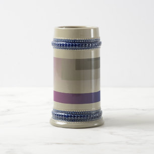 Jarra De Cerveza Gris azul de Fuchsia