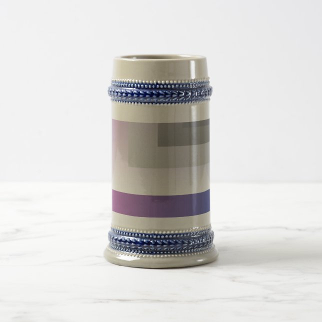 Jarra De Cerveza Gris azul de Fuchsia (Centro)