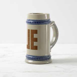JARRA DE CERVEZA gris/azul EUROPA CHOCOLATE