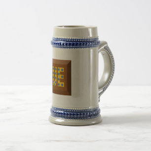 JARRA DE CERVEZA gris/azul EUROPA CHOCOLATE