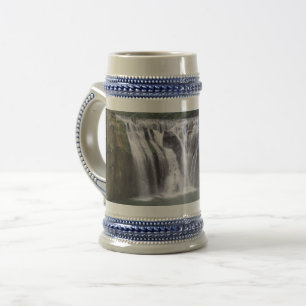 Jarra De Cerveza Gris de cascada/Azul 22 oz Stein