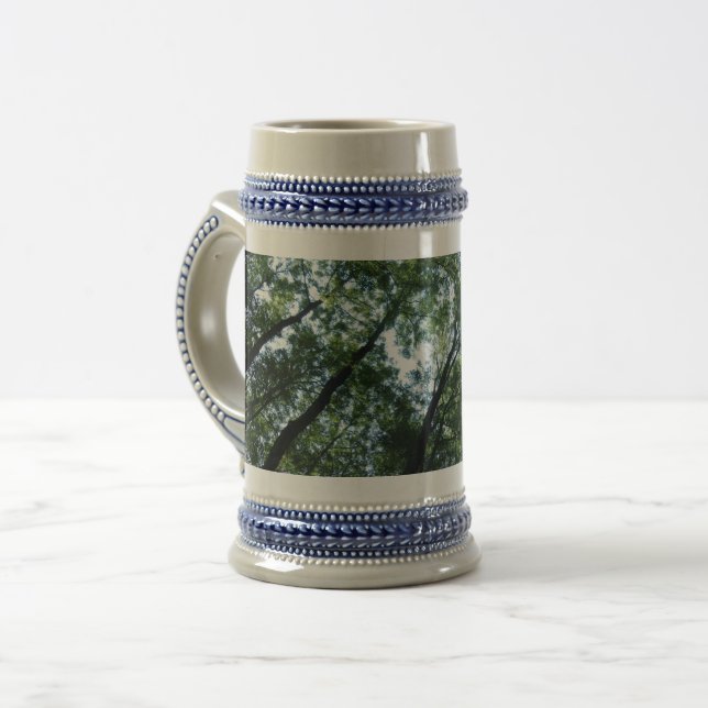 Jarra De Cerveza Gris jungla / Azul 22 oz Stein (Anverso izquierdo)
