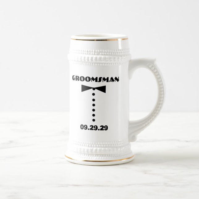 Jarra De Cerveza Groomsman Stein (Derecha)