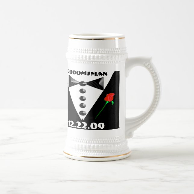Jarra De Cerveza Groomsman Stein (Derecha)
