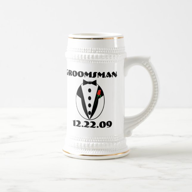 Jarra De Cerveza Groomsman Stein (Derecha)