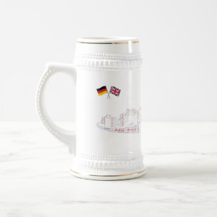 Jarra De Cerveza Guarnición Stein blanco conmemorativo de Osnabrü
